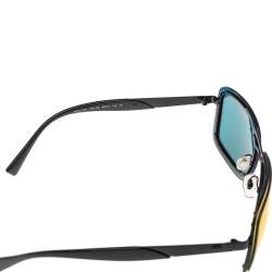 Versace Black/Orange Mirrored 2183 Square Sunglasses