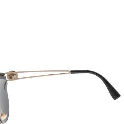 Versace Gold Tone/Black Mod.2184 Round Sunglasses