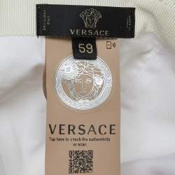 Versace White Medusa Logo Signature Cotton Baseball Cap