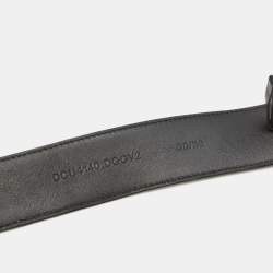 Versace Black Leather Medussa Head Belt 90CM