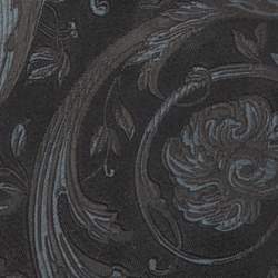 Pre Owned Versace Black Floral Silk Jacquard Tie