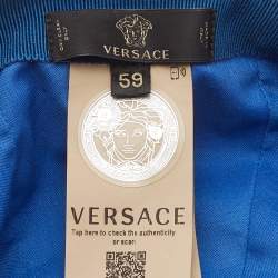 Versace Pink Baroque Print Silk Baseball Cap