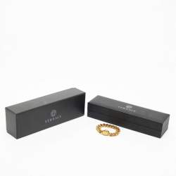 Pre Owned Versace Medusa Gold Tone Bracelet