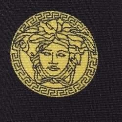Versace  Black Baroque Printed Silk Slim Tie