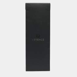 Pre Owned Versace Grey Diamond Pattern Silk Tie
