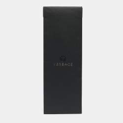 Versace Blue Square Pattern Jacquard Silk Tie