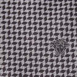Versace Black Patterned Silk Tie