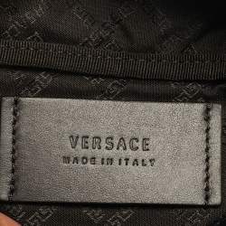 Pre Owned Versace La Medusa Black Nylon Belt Bag
