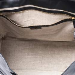 Pre Owned Versace Black Leather Palazzo Empire Tote