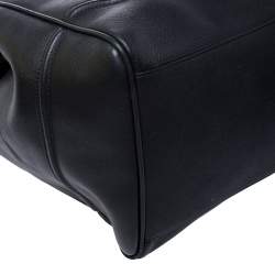Pre Owned Versace Black Leather Palazzo Empire Tote