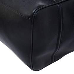 Pre Owned Versace Black Leather Palazzo Empire Tote