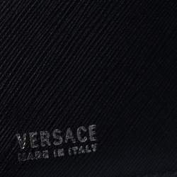 Versace Black Leather Bifold Wallet