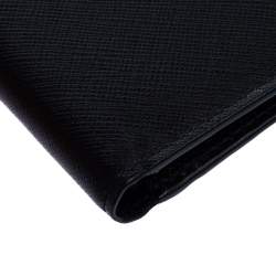Versace Black Leather Bifold Wallet