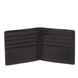 Versace Black Leather Medusa Bifold Wallet