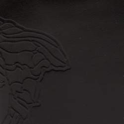 Versace Black Leather Medusa Bifold Wallet