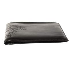 Versace Black Leather Medusa Bifold Wallet