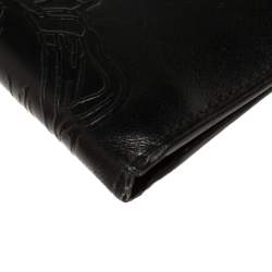 Versace Black Leather Medusa Bifold Wallet