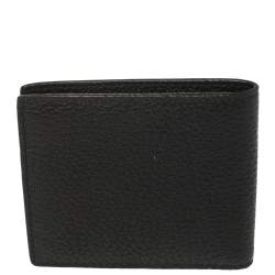 Versace Black Leather Medusa Bifold Wallet