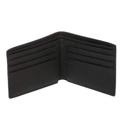 Versace Black Leather Medusa Bifold Wallet