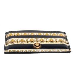 Versace Multicolor Leather Printed Card Case