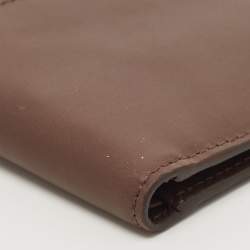 Versace Brown Leather Medusa Bifold Wallet