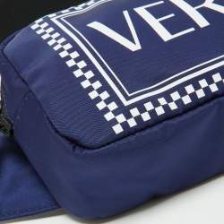 Versace Blue Nylon Belt Bag
