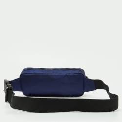 Versace Blue Nylon Belt Bag