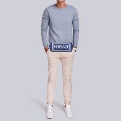Versace Blue Nylon Belt Bag