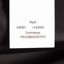Versace Black Logo Applique Leather and Nylon Blouson Jacket L
