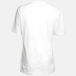 مملوكة مسبقًا Versace White Cotton Logo Print Crew Neck T-Shirt 2XL