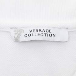 Versace White Cotton Polo Shirt L