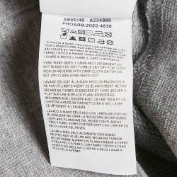 Pre Owned Versace Grey Medusa Print Cotton Knit Hoodie XL