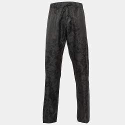 Versace Underwear Black Barocco Print Cotton & Silk Pajama Pants L