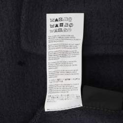 Versace Blue Knit Medusa Patch Detail Hooded Jacket XXL