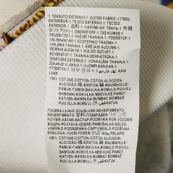 Pre Owned Versace Blue Baroque Print Cotton Knit Hoodie XL