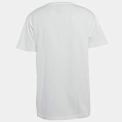 Versace White Kith Print Cotton Crewneck T-Shirt M