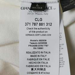 Versace White Kith Print Cotton Crewneck T-Shirt M