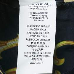 Versace Blue Greca Border Synthetic Swim Shorts L