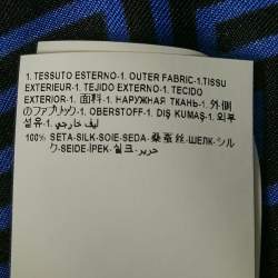 مملوكة مسبقًا Versace Black Greek Key Print Silk Half Sleeve Shirt L