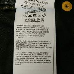 Versace Black  Denim Shorts S (Waist 31")