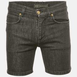 Versace Black  Denim Shorts S (Waist 31")