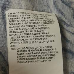 Pre Owned Versace Blue Barocco Print Cotton Crewneck T-Shirt L   