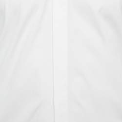 Pre Owned Versace White Cotton Studded Collar Shirt M