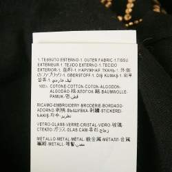 Pre Owned Versace Black Crystal Medusa Jersey Taylor Fit T-Shirt M