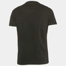 Pre Owned Versace Black Crystal Medusa Jersey Taylor Fit T-Shirt M