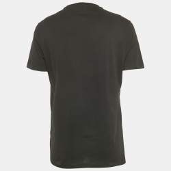 Pre Owned Versace Black Crystal Medusa Jersey Taylor Fit T-Shirt XL