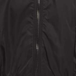 Pre Owned جاكيت بومبر فيرساتشي صناعي أسود مقاس كبير جداً ( اكسترا لارج )