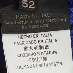 Pre Owned جاكيت بومبر فيرساتشي صناعي أسود مقاس كبير جداً ( اكسترا لارج )