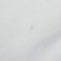 Pre Owned تي شيرت فيرساتشي بياقة غريكا بيضاء بيكيه مقاس ضخم جداً