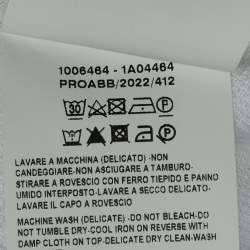 مملوكة مسبقًا Versace White Floral Embroidered Collar Pique Polo T-Shirt XXL